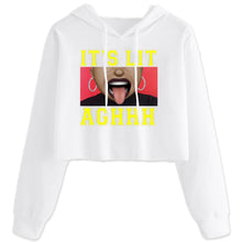 Load image into Gallery viewer, IT'S LIT Cropped Hoodie