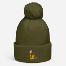 Load image into Gallery viewer, IT'S LIT Pom pom beanie